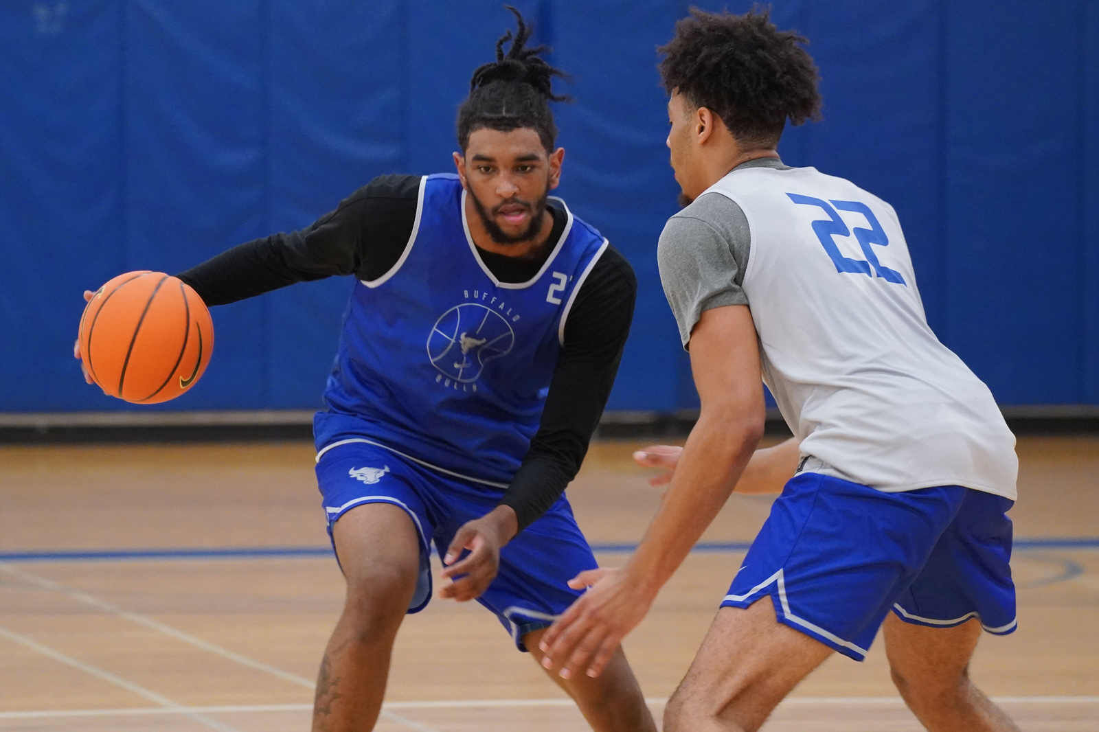 UB men's basketball training